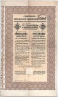 Budapest 1931. "Pesti Hazai Első Takarékpénztár-Egyesület" záloglevele 1000 svájci frankról magyar és német nyelven szárazpecséttel, felülbélyegzéssel T:F