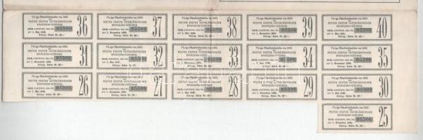 Budapest 1931. "Pesti Hazai Első Takarékpénztár-Egyesület" záloglevele 1000 svájci frankró...