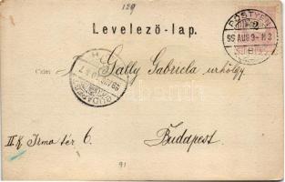 1899 (Vorläufer) Beckó, Beczkó, Beckov; várromok / Povazie, Beckovsky hrad / castle. photo (fa)