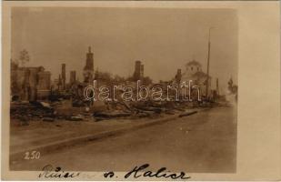 Halych, Halicz, Halics (Galicia, Galizien); WWI destruction, ruins. photo