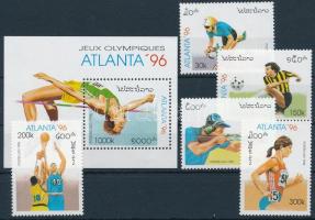 1996 Nyári olimpia, Atlanta sor + blokk Mi 1498-1502 + Mi 156