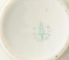 Hollóházi irizáló mázas váza, jelzéssel, minimális kopással, m: 18 cm