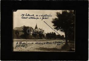 1925 Balatongyörök, Bucsy József (Meszes-Györök kántor-tanítója) Villa. Kossuth Lajos utca 71., photo (12,5 x 8,7 cm)