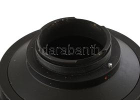 Carl Zeiss Jena Sonnar 4/300 objektív, . Sapkával, eredeti bőr tokban, jó állapotban