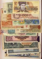 Kis bankjegy tétel, benne 13db magyar, főleg infla + 16db külföldi T:vegyes