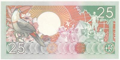 Suriname 1988. 25G T:UNC
Suriname 1988. 25 Gulden C:UNC 
Krause P#132b