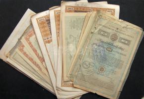 Kis hagyaték tétel, benne részvények, nyeremény kötvények, kötelezvények, sorsjegyek 1880-1926-ig 29db magyar + 2db osztrák, benne sok egymásutáni sorszám!