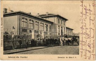 1912 Dorohoi, Dorohoj; Gimnaziul Gr. Ghica V.V. / school