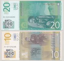 Szerbia 2006. 10D + 20D T:UNC
Serbia 2006. 10 Dinara + 20 Dinara C:UNC
