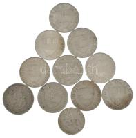 1929. 2P Ag "Madonna" + Ausztria 1957-1972. 10Sch Ag (9db) + 1964. 5Sch Ag T:VF,F patina