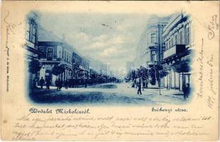 1899 (Vorläufer) Miskolc, Széchenyi utca, Fehér József és Lipót üzlete. Kiadja Verö J. és társa (kis szakadás / small tear)