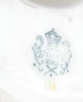 Schaubachkunst lovagló akt Kézzel festett, jelzett, kis kopással 20 cm