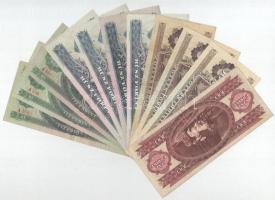 1962-1993. 11db vegyes forint bankjegy T:F