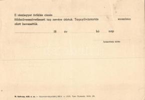 1961. Földművesszövetkezeti részjegy 50Ft-ról R!