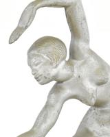 Kerényi Jenő: Art Deco táncos figura. Öntött, aluminium jelzés nélkül, m: 30 cm