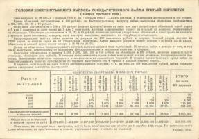 Szovjetunió 1940. 10R-es sorsjegy (2x) egymásutáni sorszámokkal, pénz helyett is elfogadták! T:I