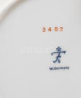 Fürstenberg porcelán 6 db tányér. Matricás, jelzett, eredeti díszdobozban d: 10 cm