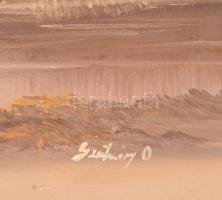 Szatmáry Olga: Balatoni nádas. Olaj, vászon. Jelzett, keretben. 50x70 cm