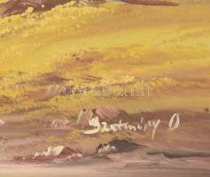 Szatmáry Olga: Alpesi táj. Olaj, vászon. Jelzett, keretben. 50x70 cm