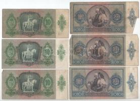 1936. 10P (3x) + 1945. 20P (3x) + 1945. 100.000P (3x) T:F,VG