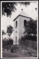 Szendrő István (1908-2000): Maglód, harangtorony, pecséttel jelzett (pecsét kissé átüt a papíron), fotó, 18×12 cm