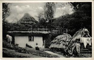 1939 Ökörmező, Volove Polje, Volové, Mizhhirya; kunyhó / chata / hut (Rb)