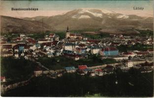 1917 Besztercebánya, Banská Bystrica; látkép. Sonnenfeld Mór kiadása / general view (ragasztónyom / glue marks)