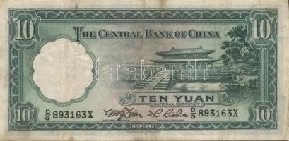 Kína 1910-40-es évek 3db klf bankjegy T:II+,III