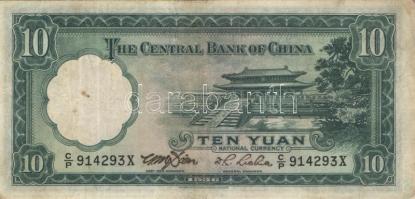 Kína 1910-40-es évek 3db klf bankjegy T:II+,II,III