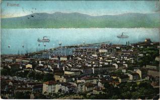 1906 Fiume, Rijeka; látkép / general view