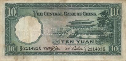 Kína 1910-40-es évek 3db klf bankjegy T:II+,II,III