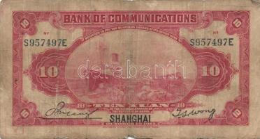 Kína 1910-40-es évek 3db klf bankjegy T:II+,II,III