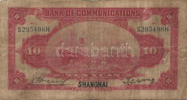Kína 1910-40-es évek 3db klf bankjegy T:II+,II,III