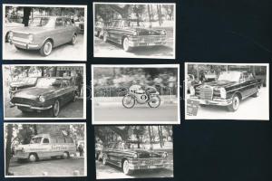 Vegyes járműveket ábrázoló fotók, 13 db, jó állapotban, 8x6 cm és 12x9 cm között