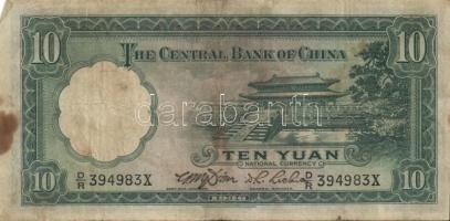 Kína 1910-40-es évek 3db klf bankjegy T:II+,II/III,III