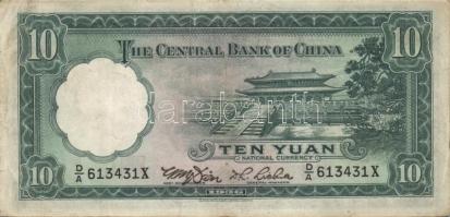 Kína 1910-40-es évek 3db klf bankjegy T:II+,II,III