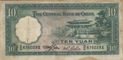 Kína 1910-40-es évek 4db klf bankjegy T:II+,II/III,III