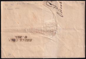 1846 Portós levél / Unpaid cover "OEDENBURG" - "BRUCK A.M."