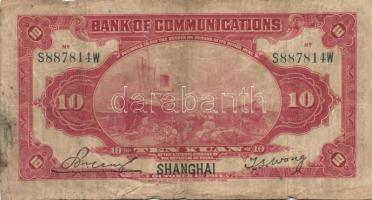 Kína 1910-40-es évek 4db klf bankjegy T:II+,II,II/III,III