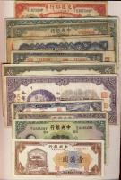 Kína 1910-40-es évek 23db klf bankjegy T:vegyes