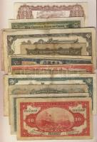 Kína 1910-40-es évek 23db klf bankjegy T:vegyes