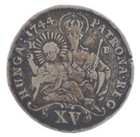 1744K-B 15kr Ag "Mária Terézia" T:VF ph., patina Hungary 1744K-B 15 Kreuzer Ag "Maria Theresia" C:VF edge error, patina Huszár: 1711; Unger III.: 1245.