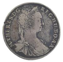 1744K-B 15kr Ag "Mária Terézia" T:VF ph., patina Hungary 1744K-B 15 Kreuzer Ag "Maria...