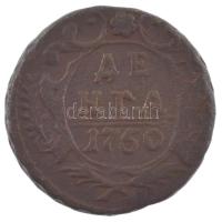 Orosz Birodalom 1750. 1 Denga (1/2k) Cu T:VF Russian Empire 1750. 1 Denga (1/2 Kopek) Cu C:VF Krause KM#188