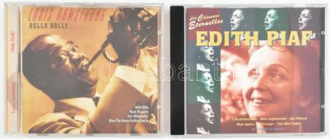 2 db CD tétel: Edith Piaf - Les Chansons Éternelles. Galaxy Music Ltd., Európa, 1995 + Louis Armstrong - Hello Dolly. Európa, 1997. VG+