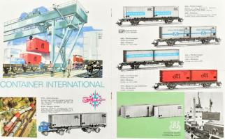 1976-1977 Berliner-TT-Bahnen vasútmodell-katalógus, színes képekkel illusztrált, német és magyar nye...