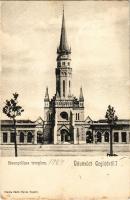 1904 Cegléd, Evangélikus templom. Kiadja Sárik Gyula (fl)
