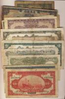 Kína 1910-40-es évek 20db klf bankjegy T:vegyes