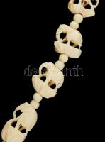 Elefántos csont nyaklánc, h: 52 cm