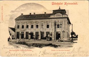 Hatvan, Hatvanvidéki takarékpénztár, posta és távirda hivatal. Hoffmann M.L.